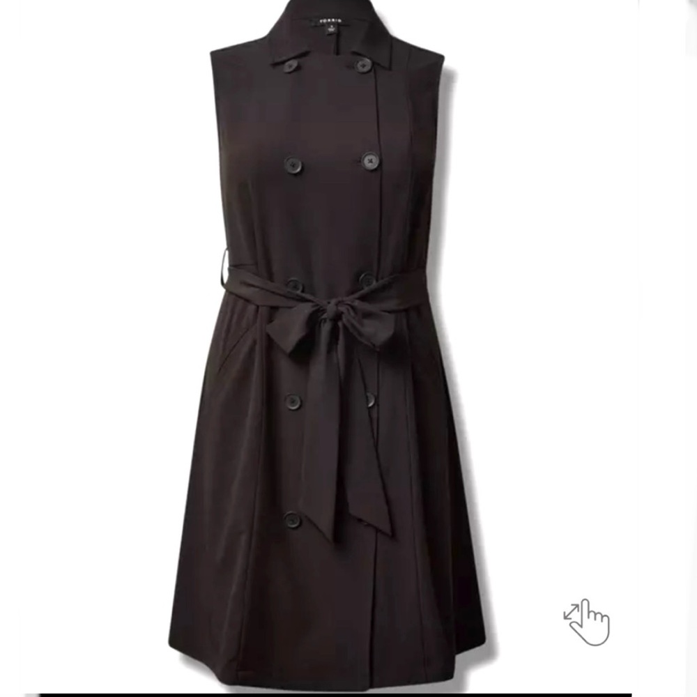 🆕🌺TORRID STUDIO Crepe Jersey Trench Vest🌺 - Picture 10 of 10